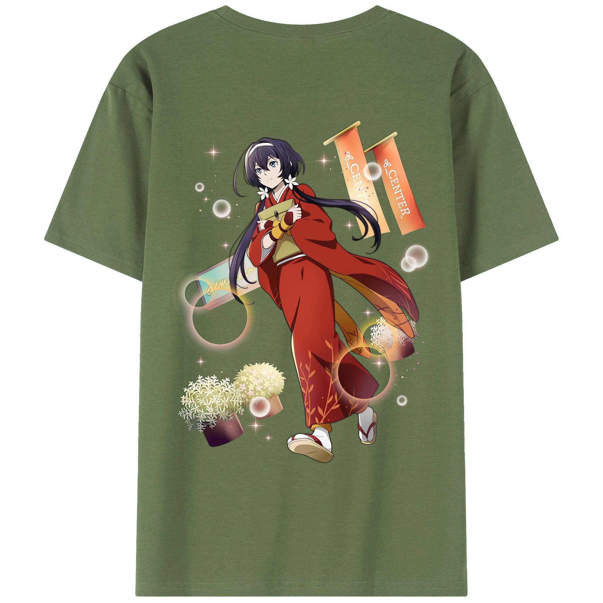 （画像用） 文豪ストレイドッグス Bungo Stray Dogs 綿100％ メンズ半袖Tシャツ（バックプリント） 通気性